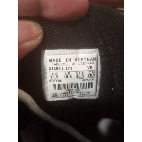 Men's White Nike Air Ups Basketball sneakers nike Size 11.5 White 313531-171 - Picture 3 of 14